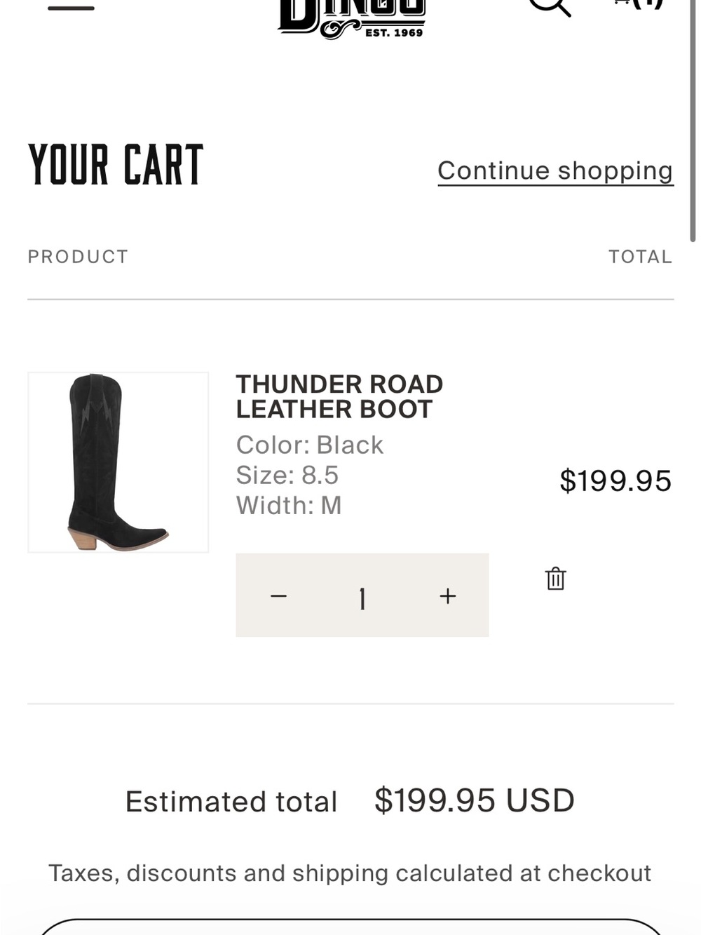 Dingo Black Suede Knee High Western Boots - Picture 5 of 6